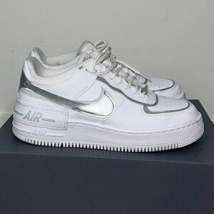 Nike Air Force 1 Low White with Silver Swoosh